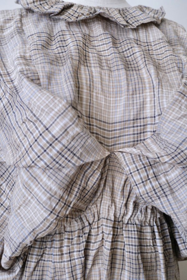 画像5: DECO depuis 1985　MADRAS CHECK ONEPIECE BROWN  CHECK  (5)
