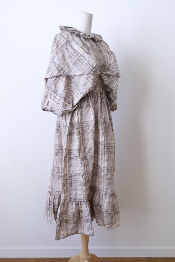 画像2: DECO depuis 1985　MADRAS CHECK ONEPIECE BROWN  CHECK  (2)