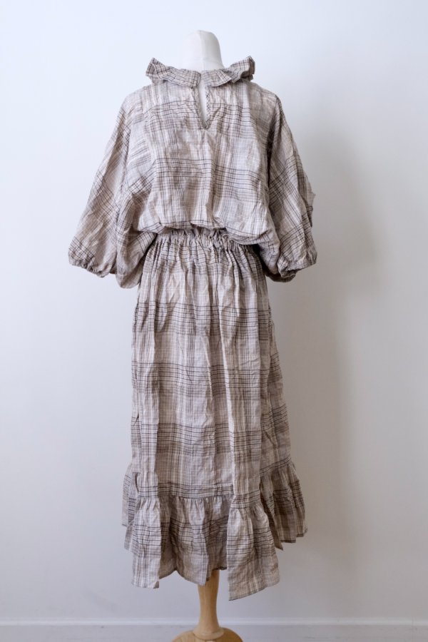 画像3: DECO depuis 1985　MADRAS CHECK ONEPIECE BROWN  CHECK  (3)