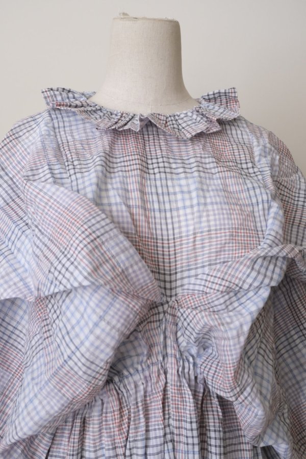 画像5: DECO depuis 1985　MADRAS CHECK ONEPIECE BLUE CHECK  (5)