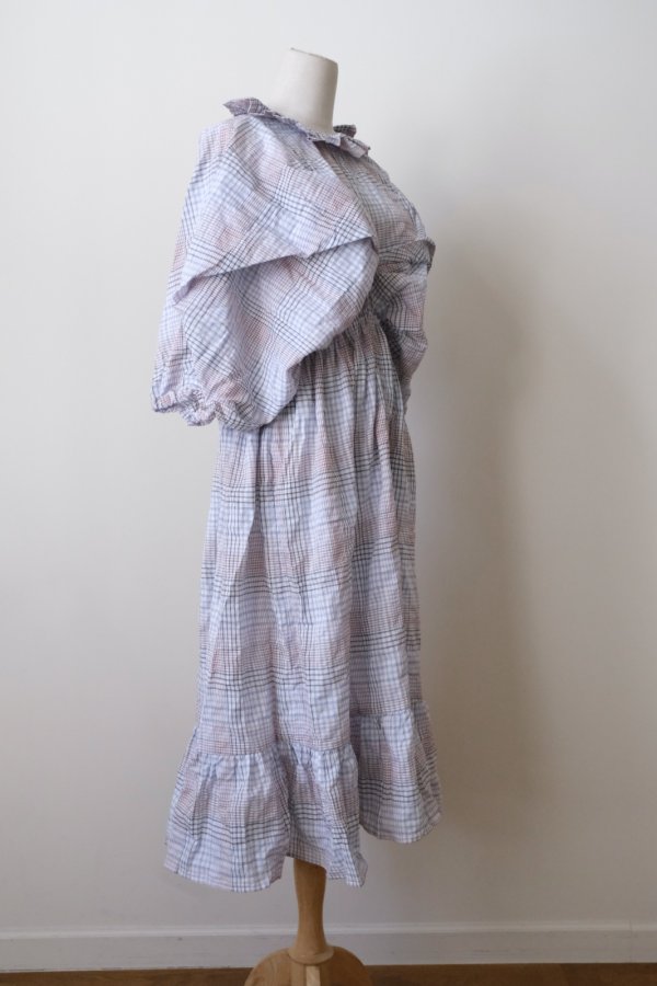 画像2: DECO depuis 1985　MADRAS CHECK ONEPIECE BLUE CHECK  (2)
