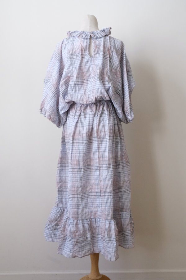 画像3: DECO depuis 1985　MADRAS CHECK ONEPIECE BLUE CHECK  (3)