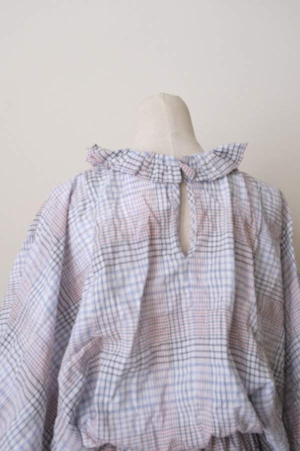 画像4: DECO depuis 1985　MADRAS CHECK ONEPIECE BLUE CHECK  (4)