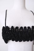 画像4: uca hand-knit open-knit grid ruffle camisole (4)