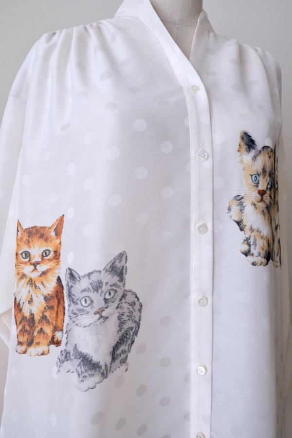 画像2: SIIILON  Cattot blouse frost ecru (2)