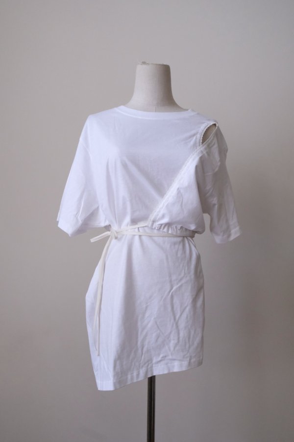 画像1: SIIILON The severed Tee　white (1)