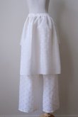 画像4: SIIILON Hid dot skirt pants frost ecru (4)