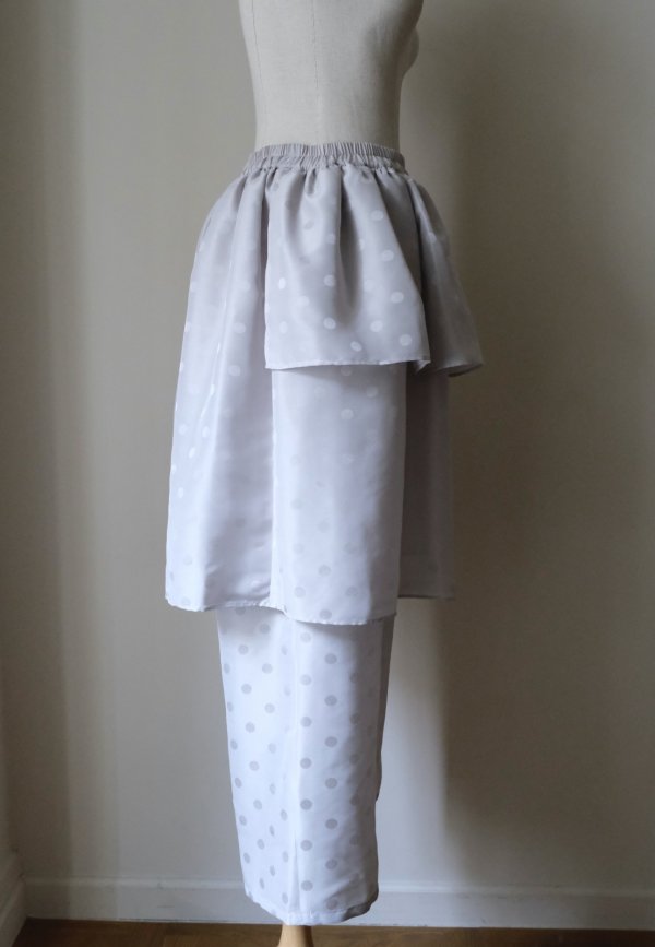 画像2: SIIILON Hid dot skirt pants dust gray (2)