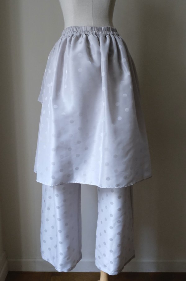 画像3: SIIILON Hid dot skirt pants dust gray (3)