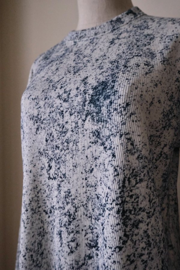 画像4: NON TOKYO PRINT RIB L/S ONE-PIECE noise (4)