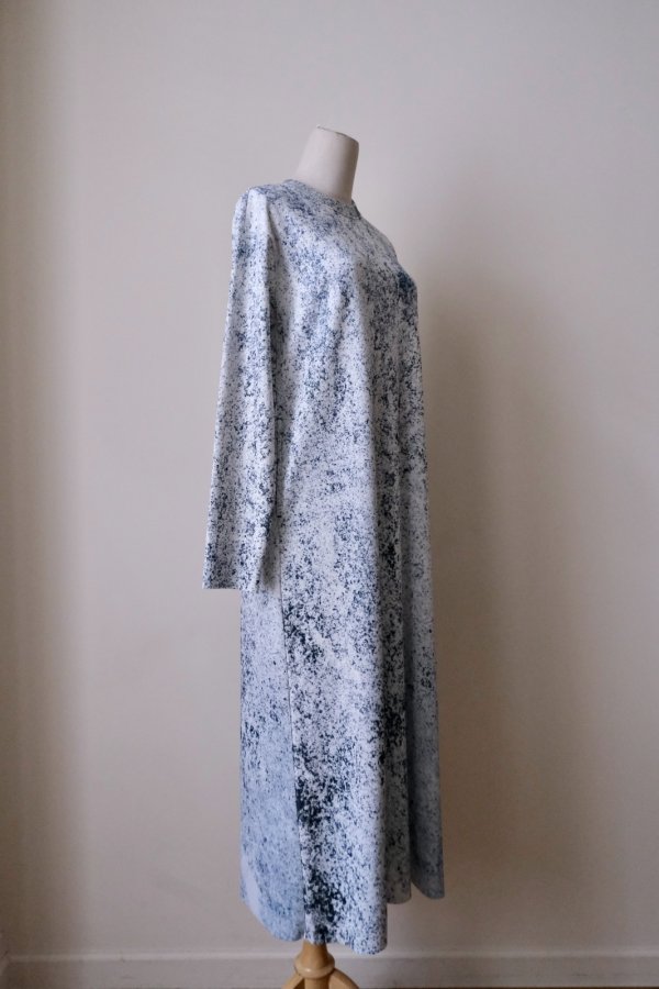 画像2: NON TOKYO PRINT RIB L/S ONE-PIECE noise (2)