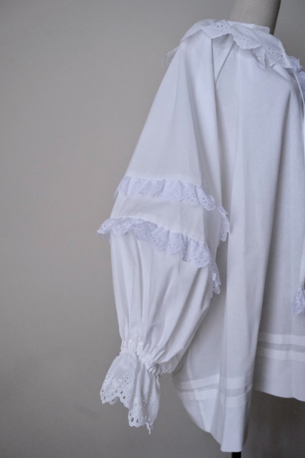 画像8: SOWA chantilly blouse  white (8)