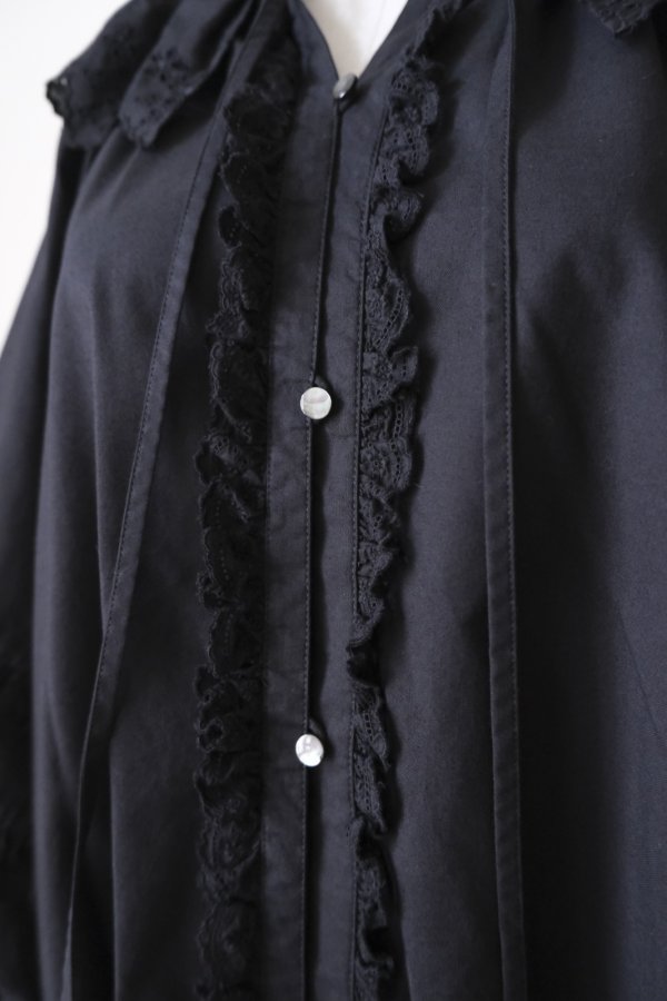 画像8: SOWA chantilly blouse  black (8)