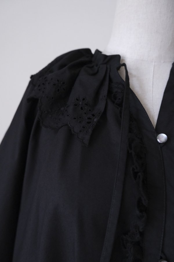 画像7: SOWA chantilly blouse  black (7)
