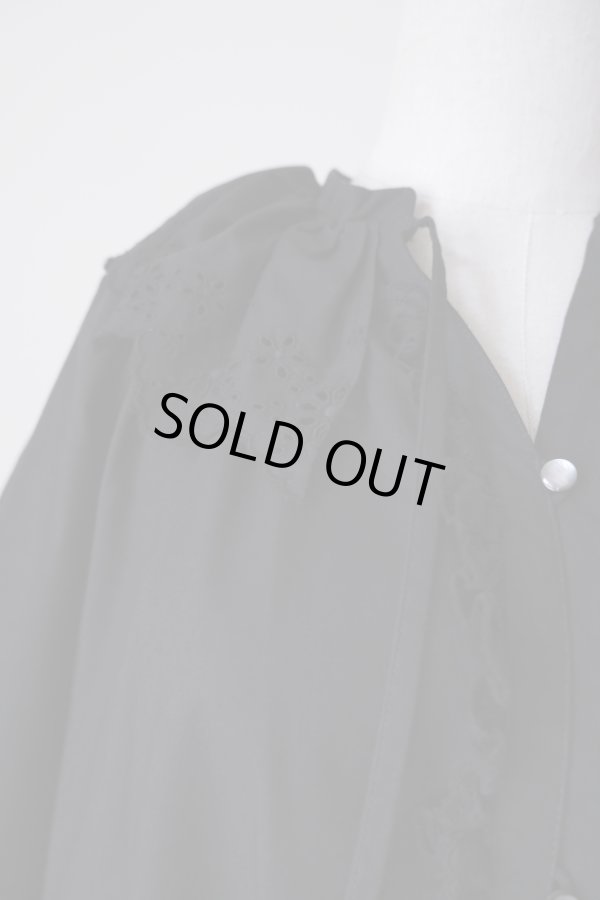 画像7: SOWA chantilly blouse  black (7)