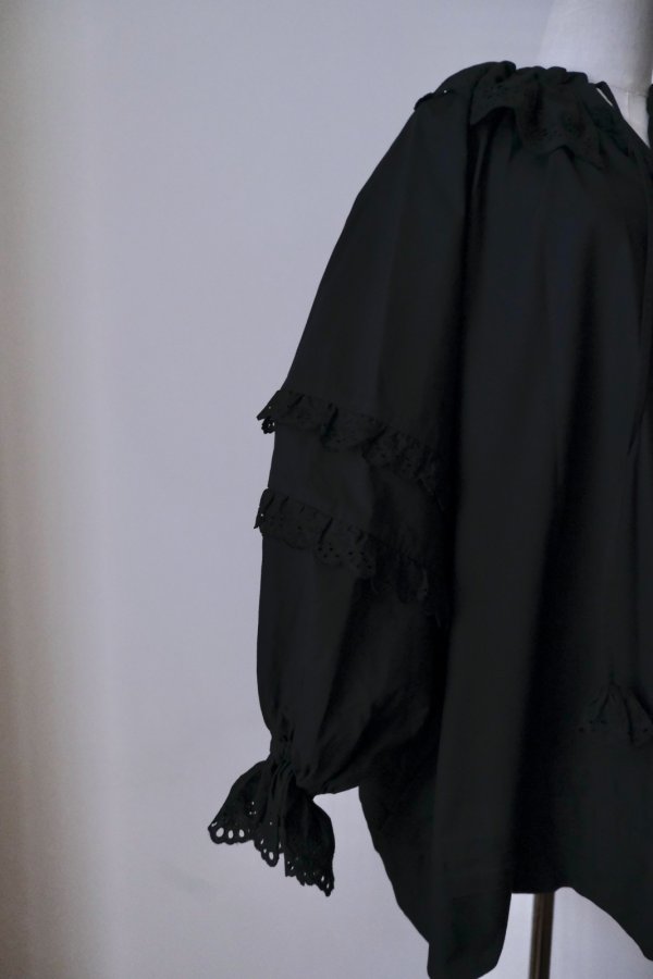 画像5: SOWA chantilly blouse  black (5)
