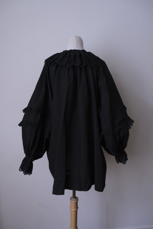 画像3: SOWA chantilly blouse  black (3)