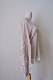 画像2: LOKITHO (ロキト) CORD EMBROIDERY MESH TOP beige (2)