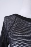 画像3: LOKITHO (ロキト) CORD EMBROIDERY MESH TOP black (3)