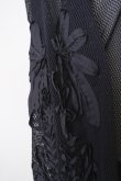 画像5: LOKITHO (ロキト) CORD EMBROIDERY MESH TOP black (5)