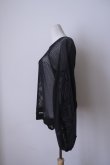 画像2: LOKITHO (ロキト) CORD EMBROIDERY MESH TOP black (2)