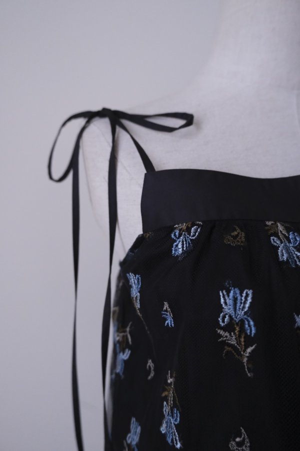 画像4: LOKITHO (ロキト) IRIS EMBROIDERY CAMI TOP blue (4)