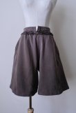 画像1: SIIILON Bleach waves short pants dust brown (1)