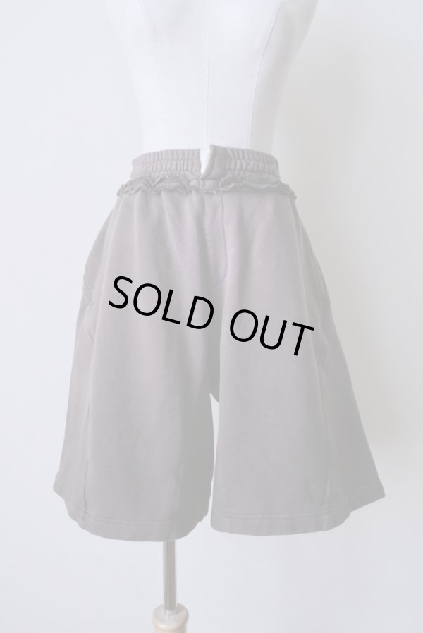 画像1: SIIILON Bleach waves short pants dust brown (1)