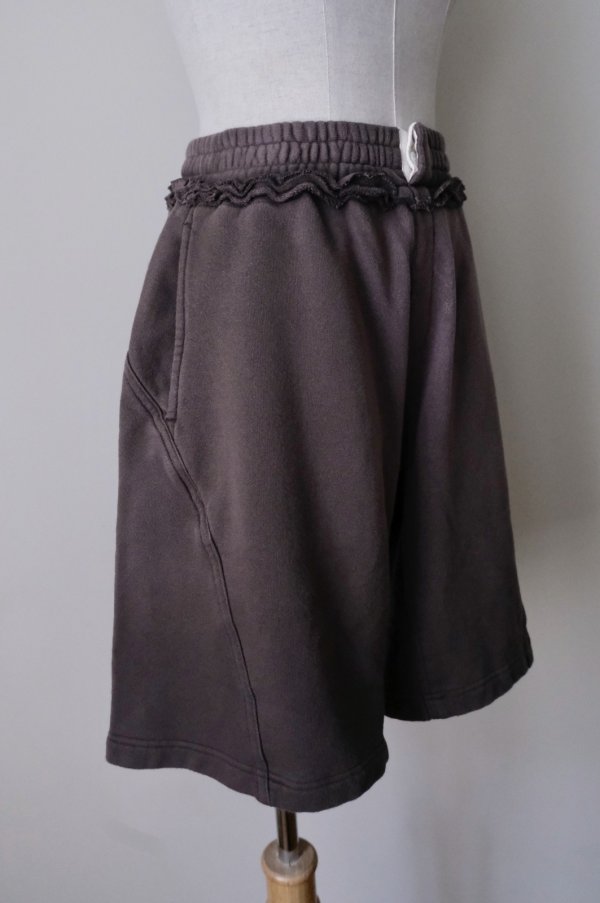 画像2: SIIILON Bleach waves short pants dust brown (2)