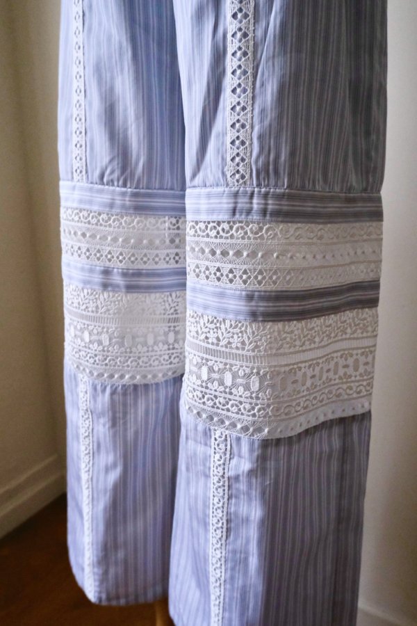画像5: AOIWANAKA  Framed Lace Pants sax (5)