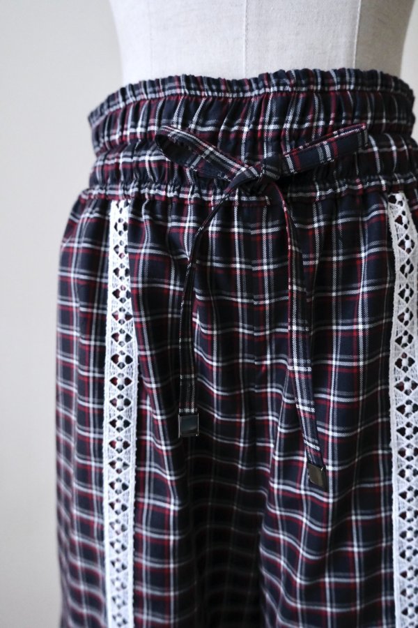 画像5: AOIWANAKA  Framed Lace Pants red (5)