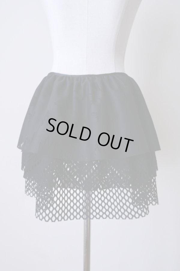 画像2: bedsidedrama Frill Collar and Wrap Tutu Skirt black (2)