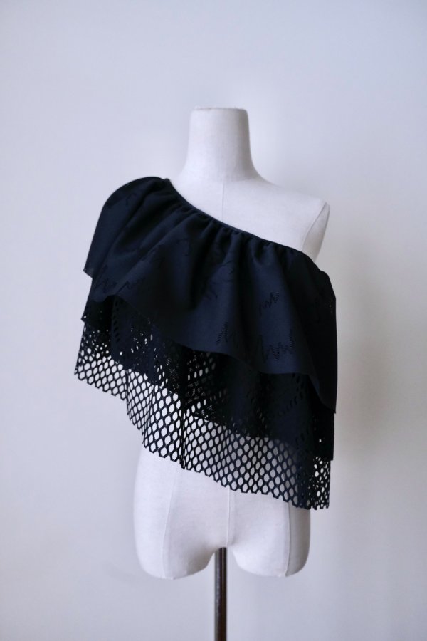 画像5: bedsidedrama Frill Collar and Wrap Tutu Skirt black (5)