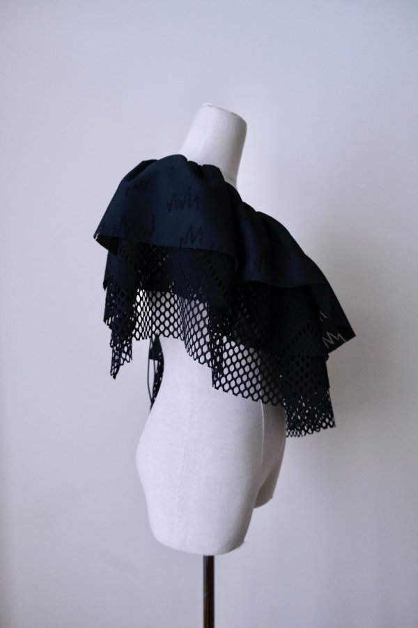 画像6: bedsidedrama Frill Collar and Wrap Tutu Skirt black (6)