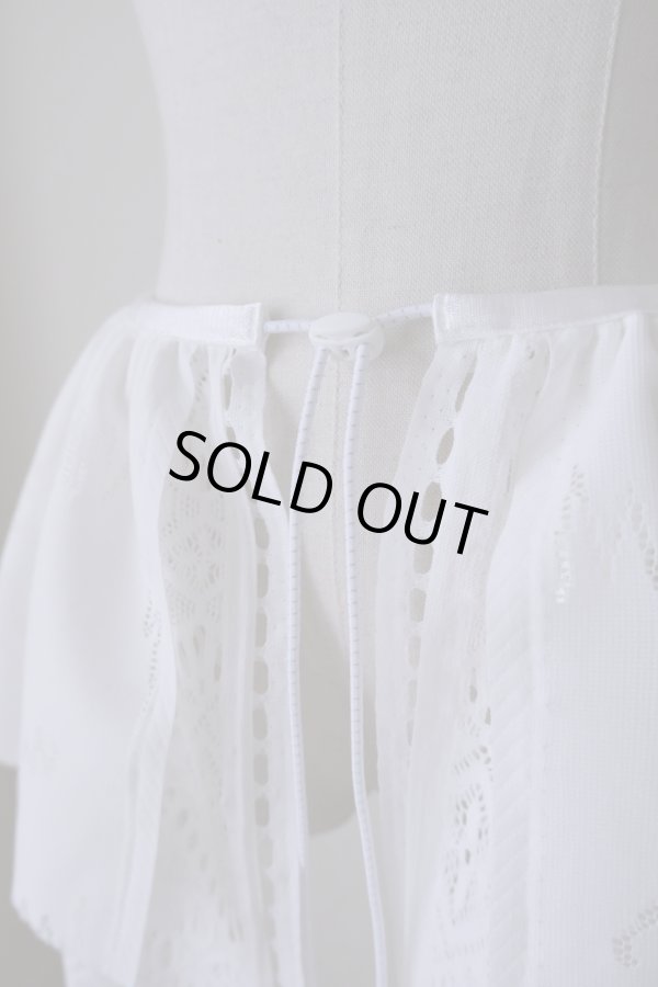 画像3: bedsidedrama Frill Collar and Wrap Tutu Skirt white (3)
