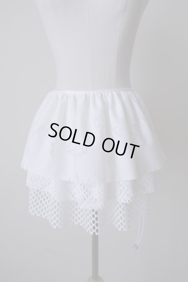 画像4: bedsidedrama Frill Collar and Wrap Tutu Skirt white (4)