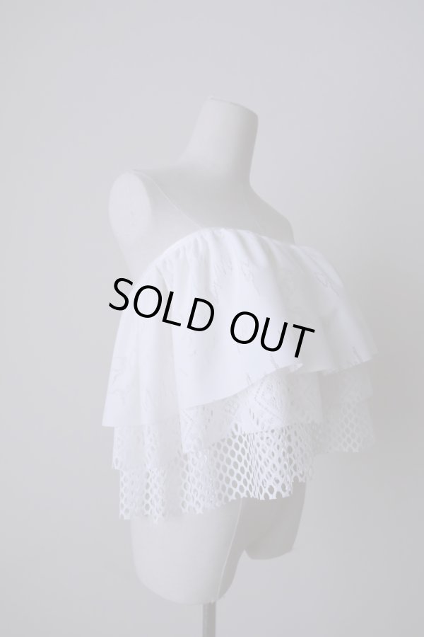 画像6: bedsidedrama Frill Collar and Wrap Tutu Skirt white (6)