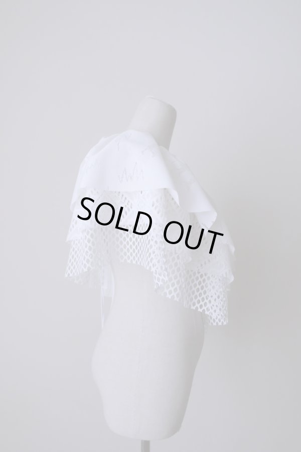 画像9: bedsidedrama Frill Collar and Wrap Tutu Skirt white (9)