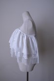 画像10: bedsidedrama Frill Collar and Wrap Tutu Skirt white (10)