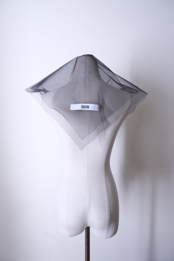 画像3: SIIILON Veil Wrap scarf　black (3)