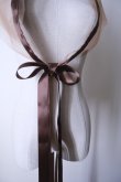 画像6: SIIILON Veil Wrap scarf brown (6)