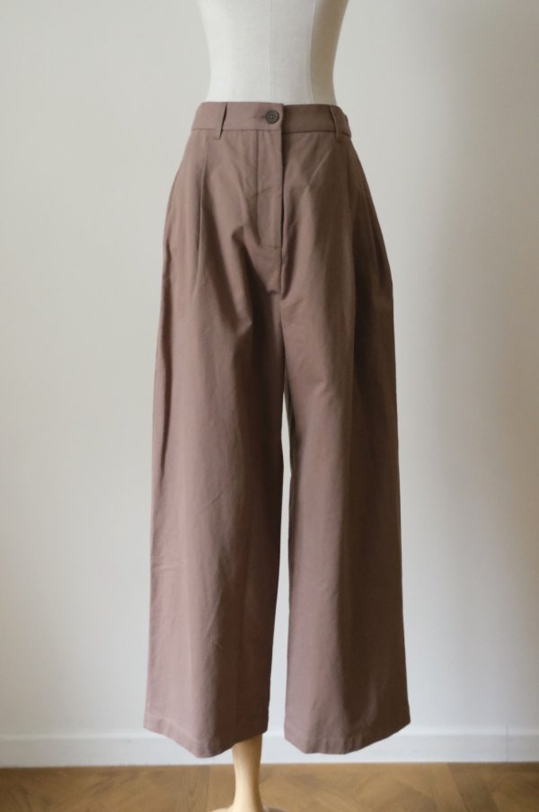 画像1: KLOKE  seleno pleat pant clay (1)
