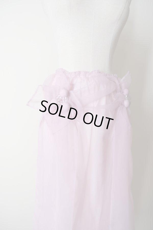 画像4: RIV NOBUHIKO (リブ ノブヒコ）MEU SHEER SKIRT pink (4)