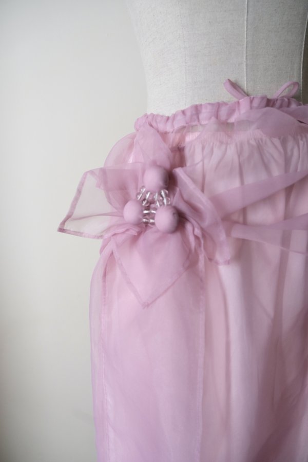 画像5: RIV NOBUHIKO (リブ ノブヒコ）MEU SHEER SKIRT pink (5)