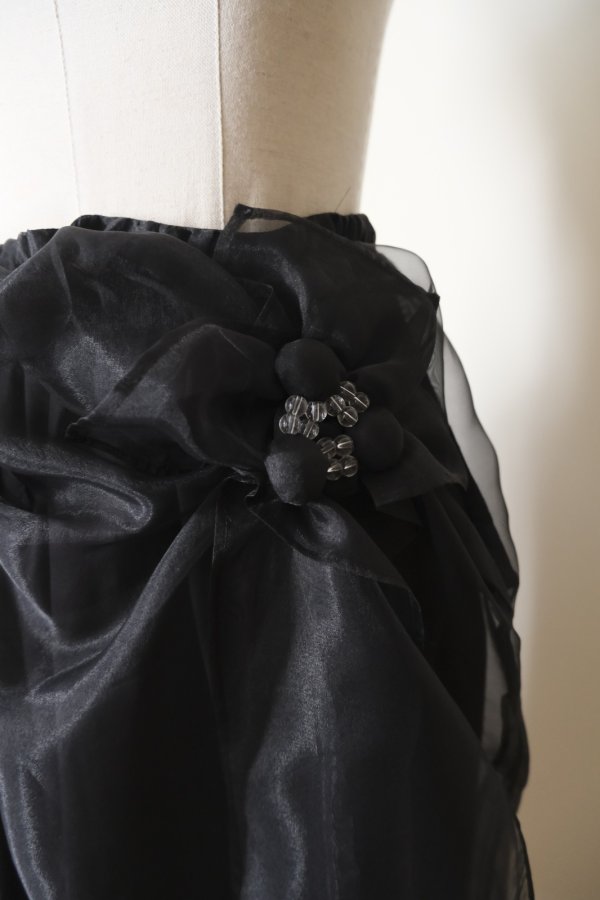 画像5: RIV NOBUHIKO (リブ ノブヒコ）MEU SHEER SKIRT black (5)