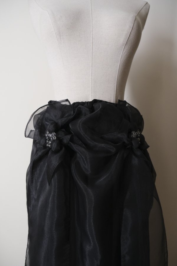 画像6: RIV NOBUHIKO (リブ ノブヒコ）MEU SHEER SKIRT black (6)