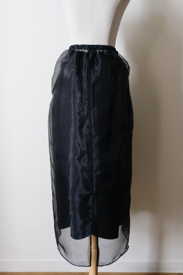 画像3: RIV NOBUHIKO (リブ ノブヒコ）MEU SHEER SKIRT black (3)