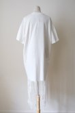 画像2: NON TOKYO FRINGE T-SHIRT ONE-PIECE white (2)