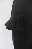 画像4: GO TO HOLLYWOOD Ruffled Flap Pocket Weather Cloth Pants black (4)