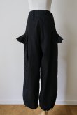 画像3: GO TO HOLLYWOOD Ruffled Flap Pocket Weather Cloth Pants black (3)